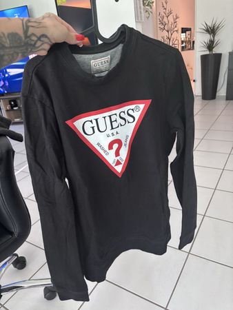 Guess Langarmshirt Gr. S Slim Fit Schwarz - Toller Zustand!
