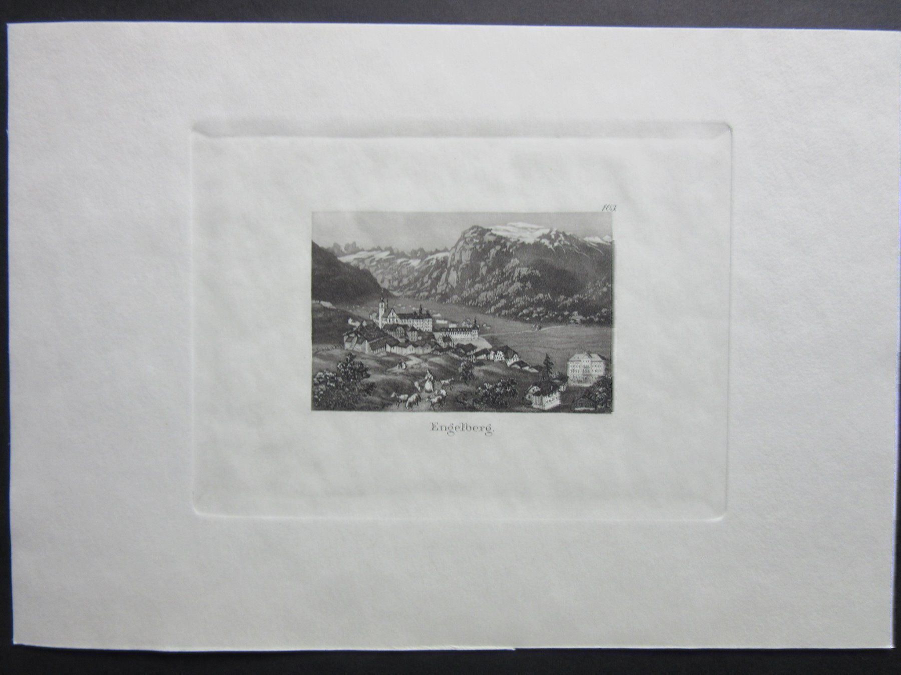 Incisioni: ENGELBERG AQUATINTA – Usato da Gersau venduto da grafik-kunst 1