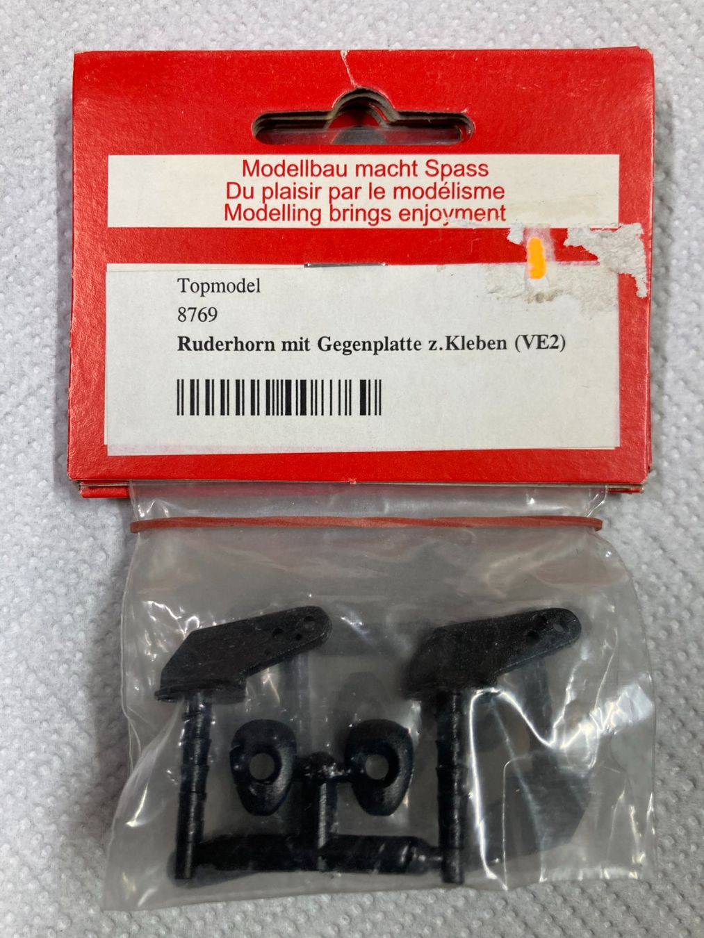 Modellismo RC: Ruderhorn mit Gegenplatte – Nuovo e nell'imballaggio originale da Steffisburg venduto da Erich052