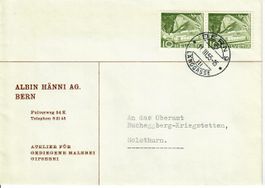 Brief, Albin Hänni Bern 1955