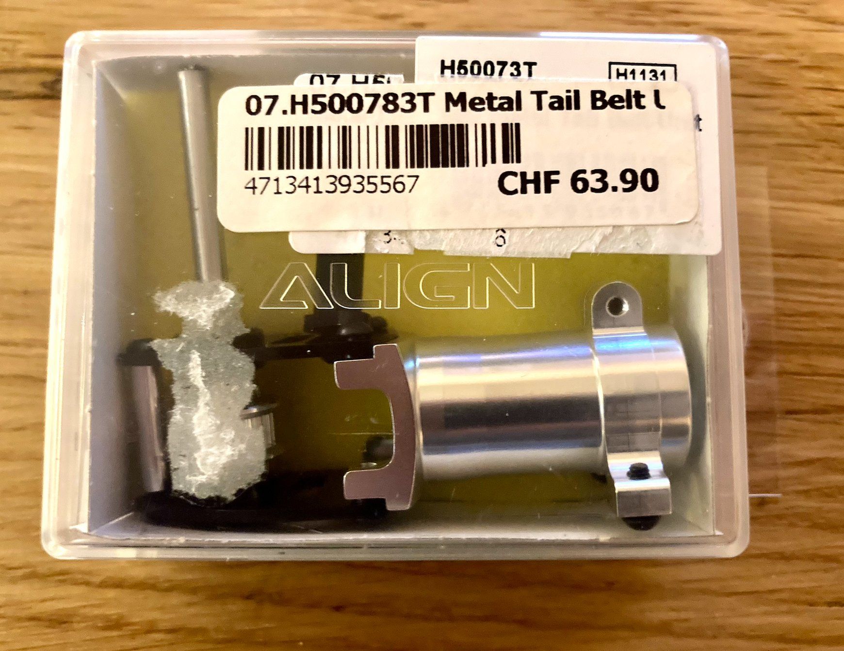 Align RC Modellbau: Align T-Rex 500 - Metal Tail Belt Unit H50073 – Neu und originalverpackt aus Lausanne von  1