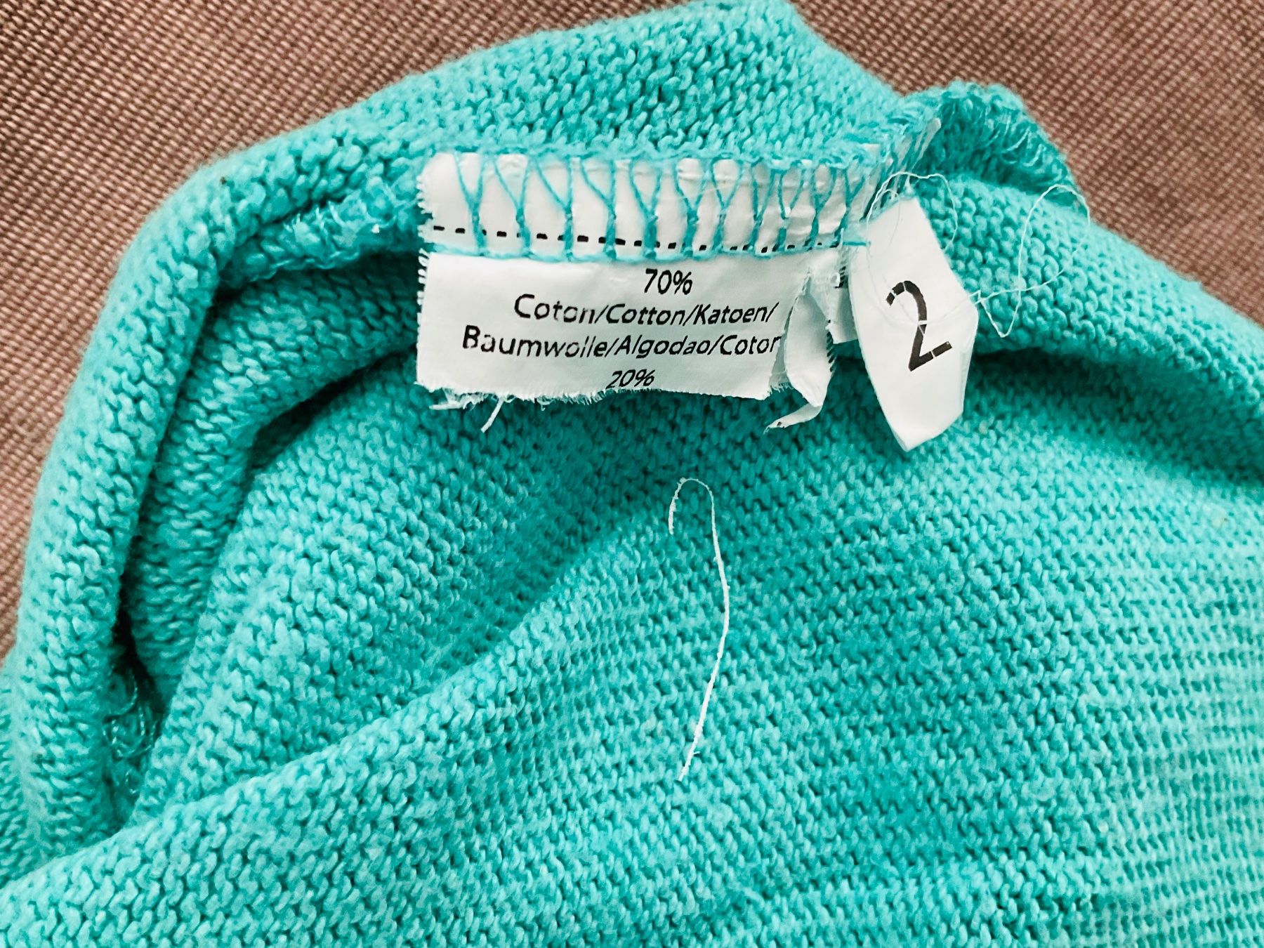 Tops: Pull coton oversize MES SŒURS ET MOI court turquoise, t. M – Neu (gemäss Beschreibung) aus Genève von Mazelyne 8