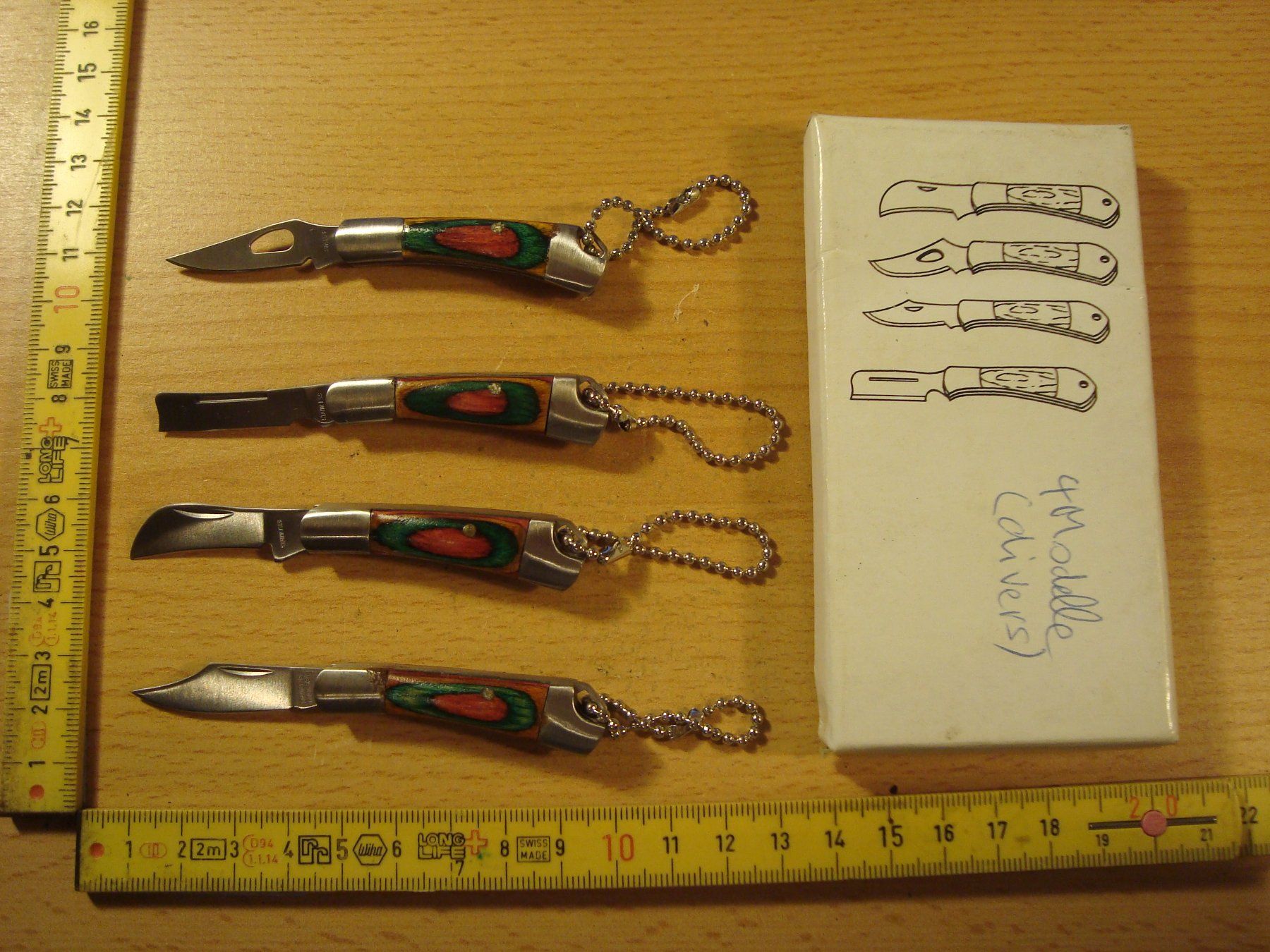 Coltelli tascabile: 4 Miniklappmesser – Usato da Vordemwald venduto da tinumesser 1