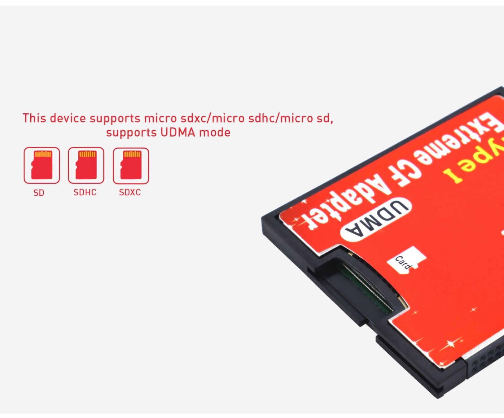 Unità & Adattatore: Compact Flash <-> MicroSD Adapter / Compactflash HC XC – Nuovo e nell'imballaggio originale da Uster venduto da -FPS- 1