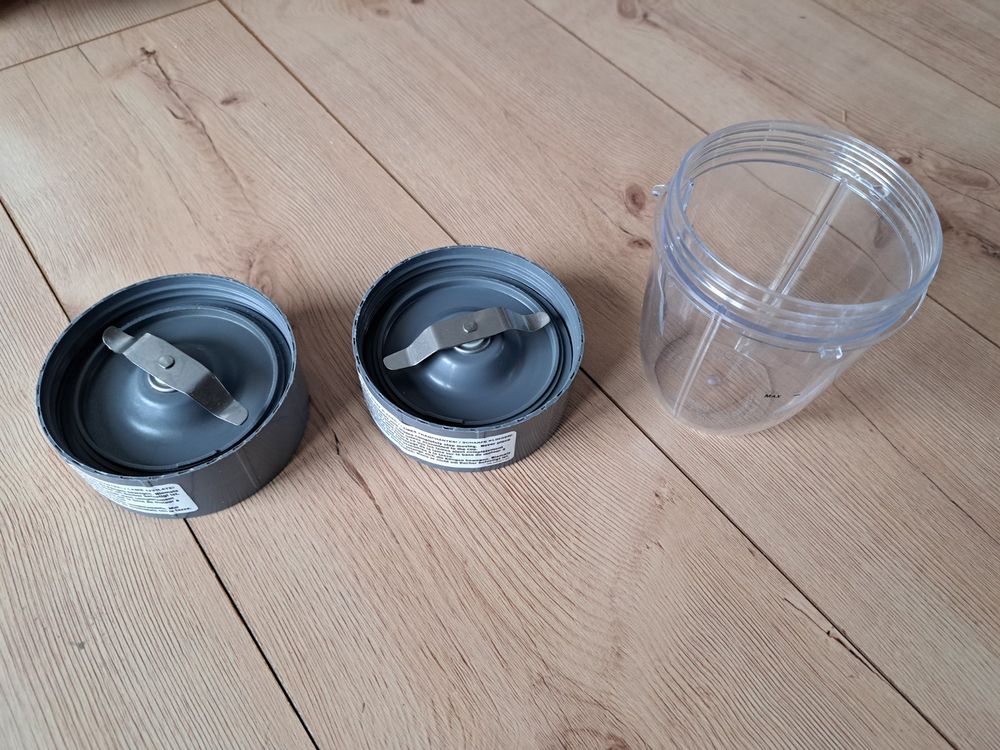 Ersatzteile-Set Für NutriBullet Mixer – 2 Becher à 900 Ml, 2 Deckel, 2 Dichtungen & Ersatzklinge