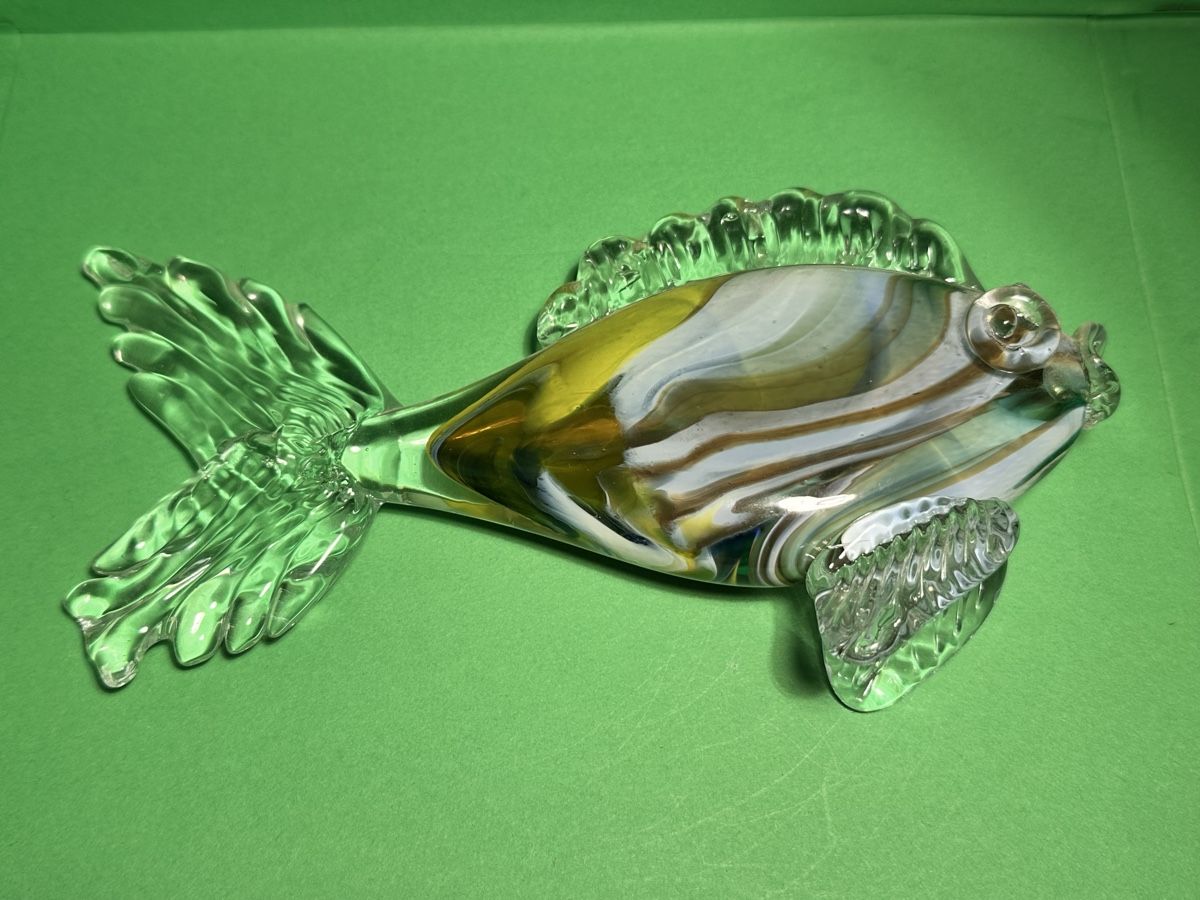 Murano Bicchieri: Schöner Muranoglas Fisch Dekofisch – Usato da Zürich venduto da marusapulmi 1