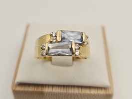 Gold Ring Spinell 750 Gold 18 KT Gr 56
