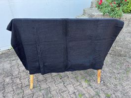 schwarze Wolldecke für Offizierssattel Schweizer Militär