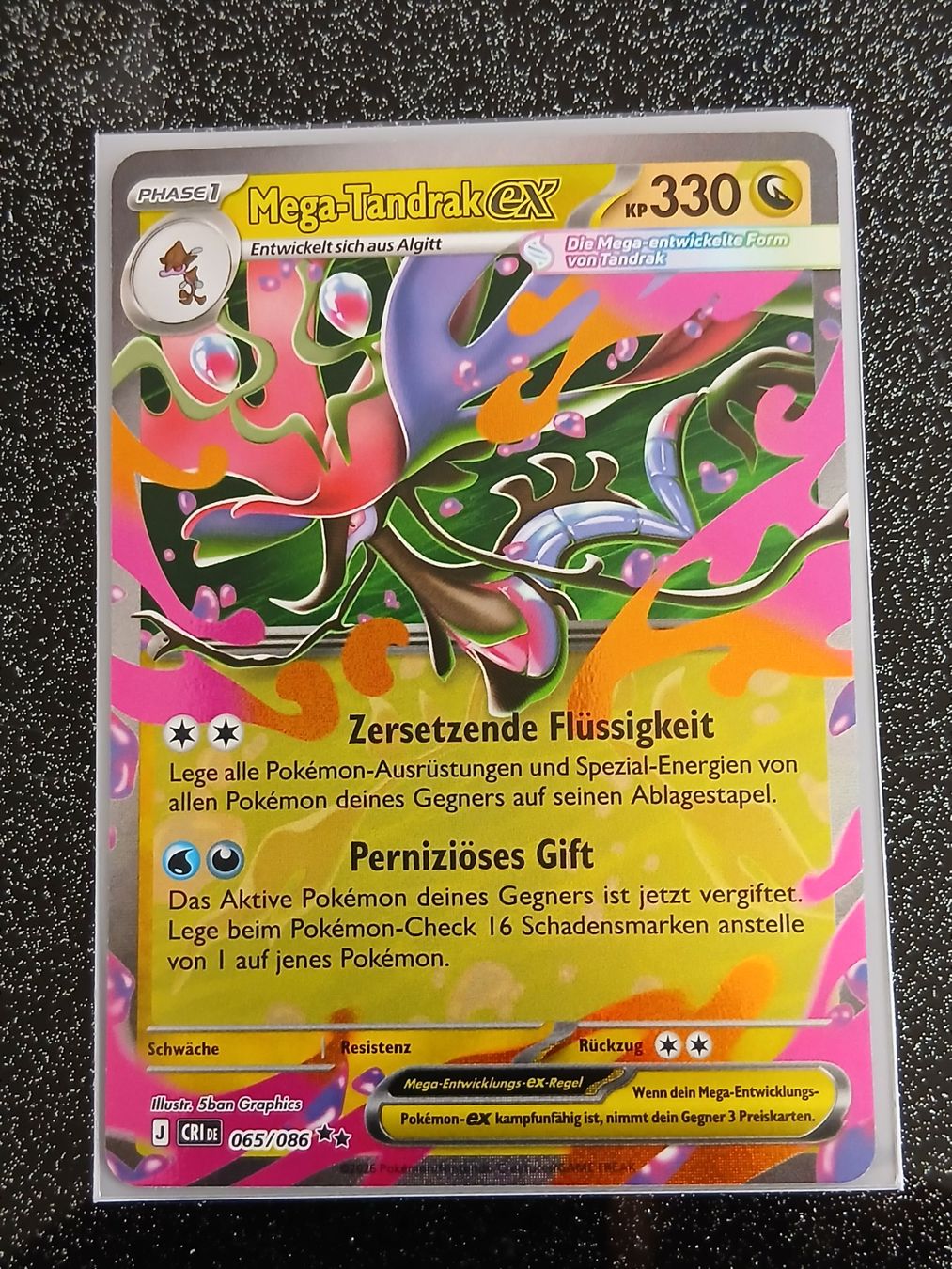 Pokémon Sammelbilder & Trading cards: Wachsendes Chaos / Mega-Tandrak ex 065/086 DE – Neu (gemäss Beschreibung) aus Zug von Vorphalak