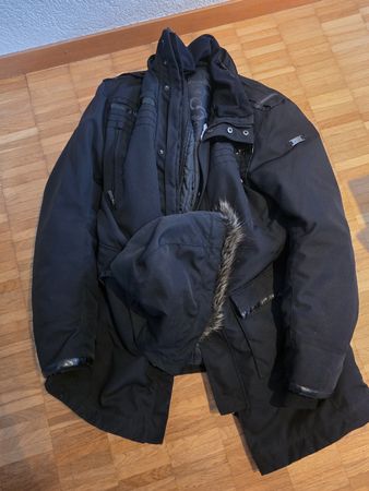 Men's Black Motorcyle Jacket - Size L - Motorrad Jacke