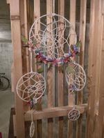 Traumfänger mit Blumen, Wanddeko, Boho Style