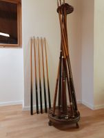 Billiard Ständer mit Queues - Vintage