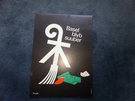 Basel blyb suber,Donald Brun,Werbe-Plakat,BVB-Billet,BS-Stab