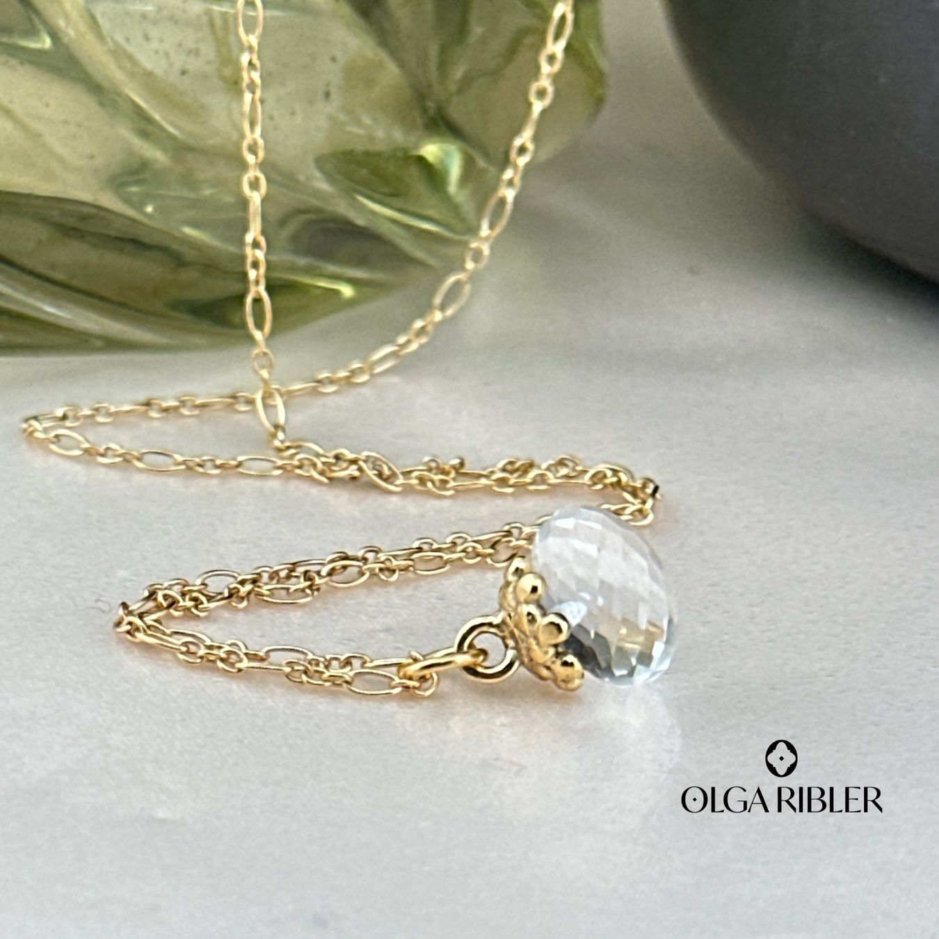 Olga Ribler Catenine: Collier Bergkristall, Silber - 45 cm – Nuovo (secondo la descrizione) da Luzern venduto da byolgaribleroutlet 2