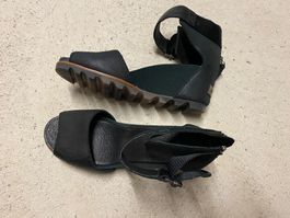 Schuh Damen Sandale  Sorel schwarz 40,5