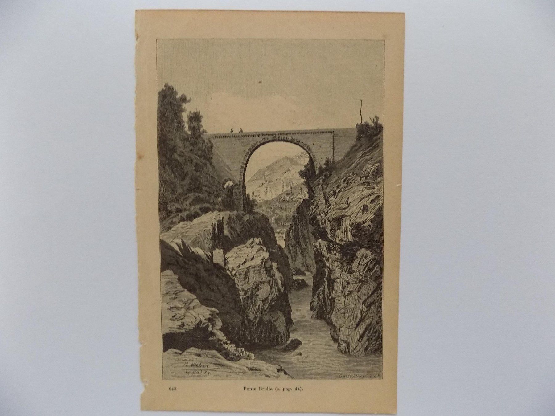 Stiche: Ponte Brolla Ticino – Gebraucht aus Risch von Antikfee