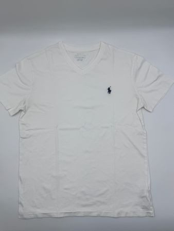 Ralph Lauren T-Shirt, Grösse S, V-Ausschnitt weiss gebraucht