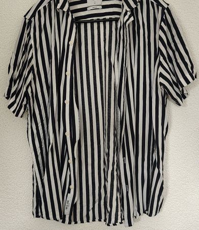 Hemd Jack & Jones gestreift schwarz weiss akzeptabel
