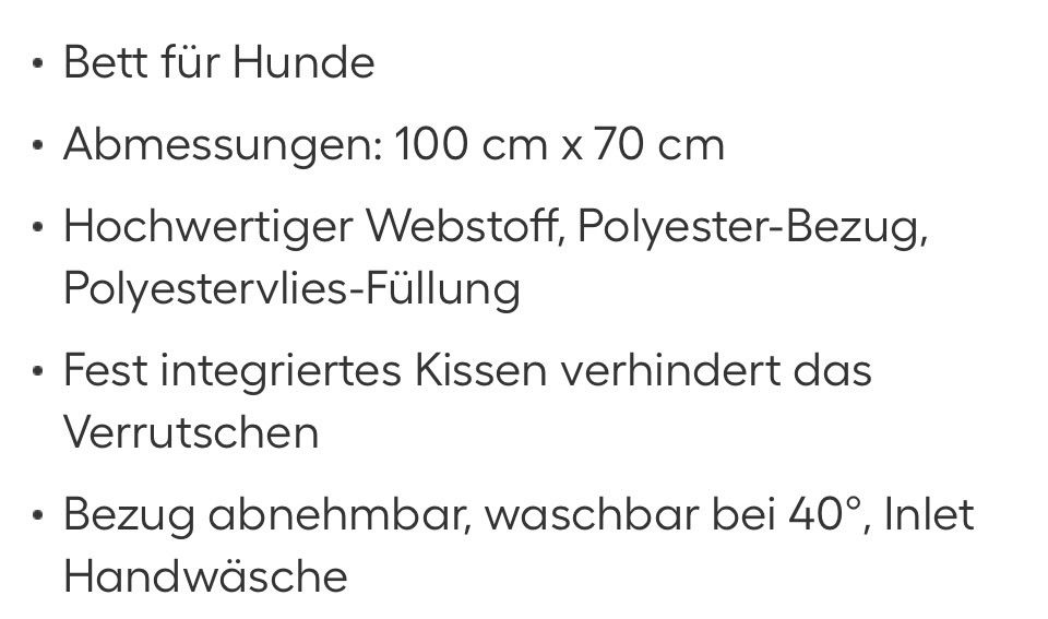 Trixie Cucce & Letti: Trixie Talis Hundebett L – Nuovo e nell'imballaggio originale da meisterschwanden venduto da Focusli 1