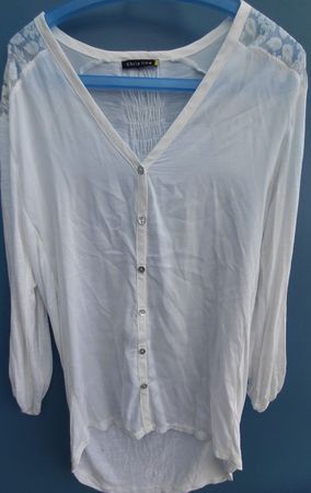 Sommerbluse von Chris Line, Grösse XL weiss und leicht