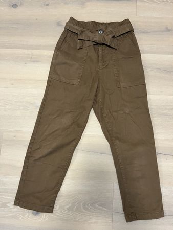 Hose high-waist straight braun 32 neu