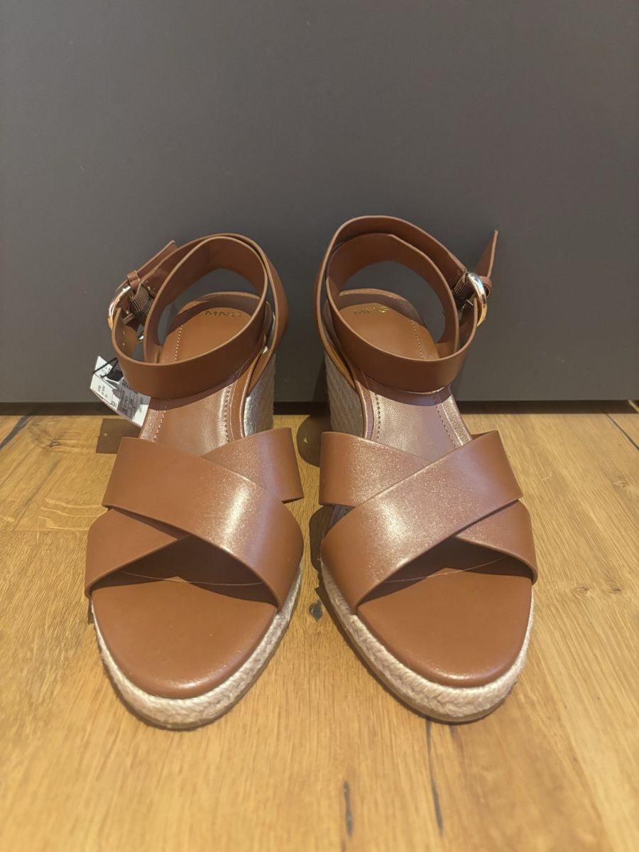Mango Damenschuhe: NEU Mango Espadrille, braun, Gr. 38 – Neu und originalverpackt aus Lungern von anin13