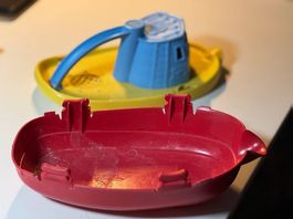 Boat fur das Bade... um kopf zu waschen