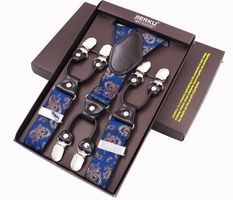 Hosenträger Y-Form mit 6 Clips. Barock Style!