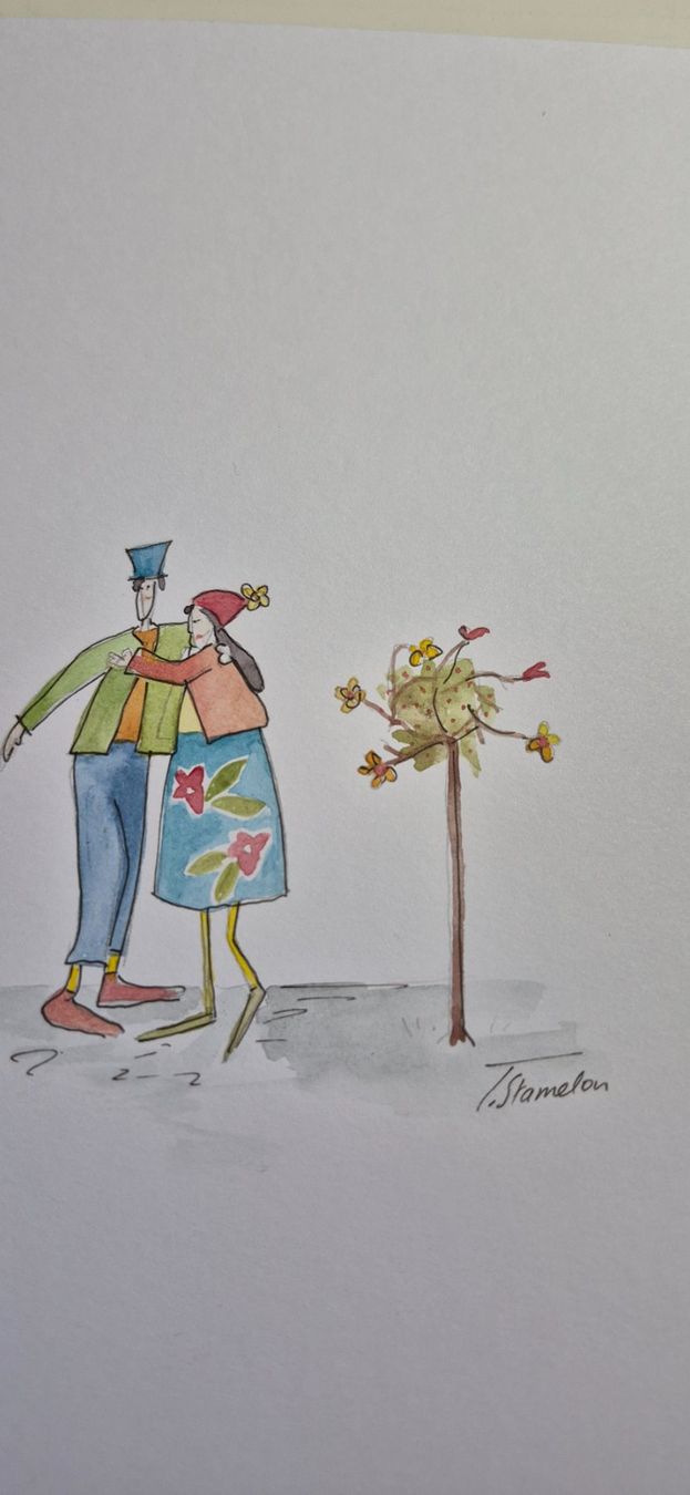 Figurines: Osterei :: Motiv Verliebtes Paar – D'occasion à Eggersriet par Fredb 4