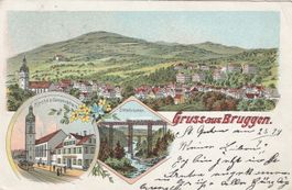 Bruggen-Litho-Sitterbrücke-Kirche & Gemeindehaus-1899