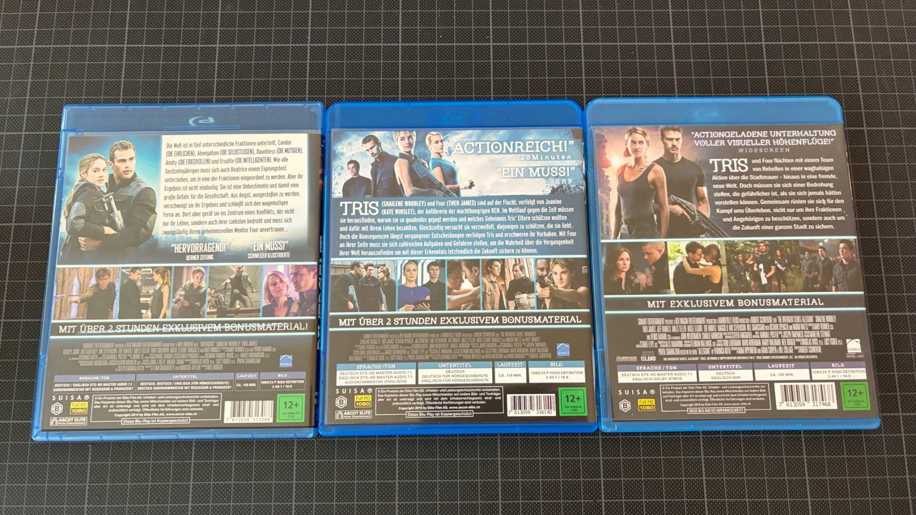 Tutti i DVDs: Divergent Trilogie auf Bluray – Usato da Zürich venduto da Woodstock1 1