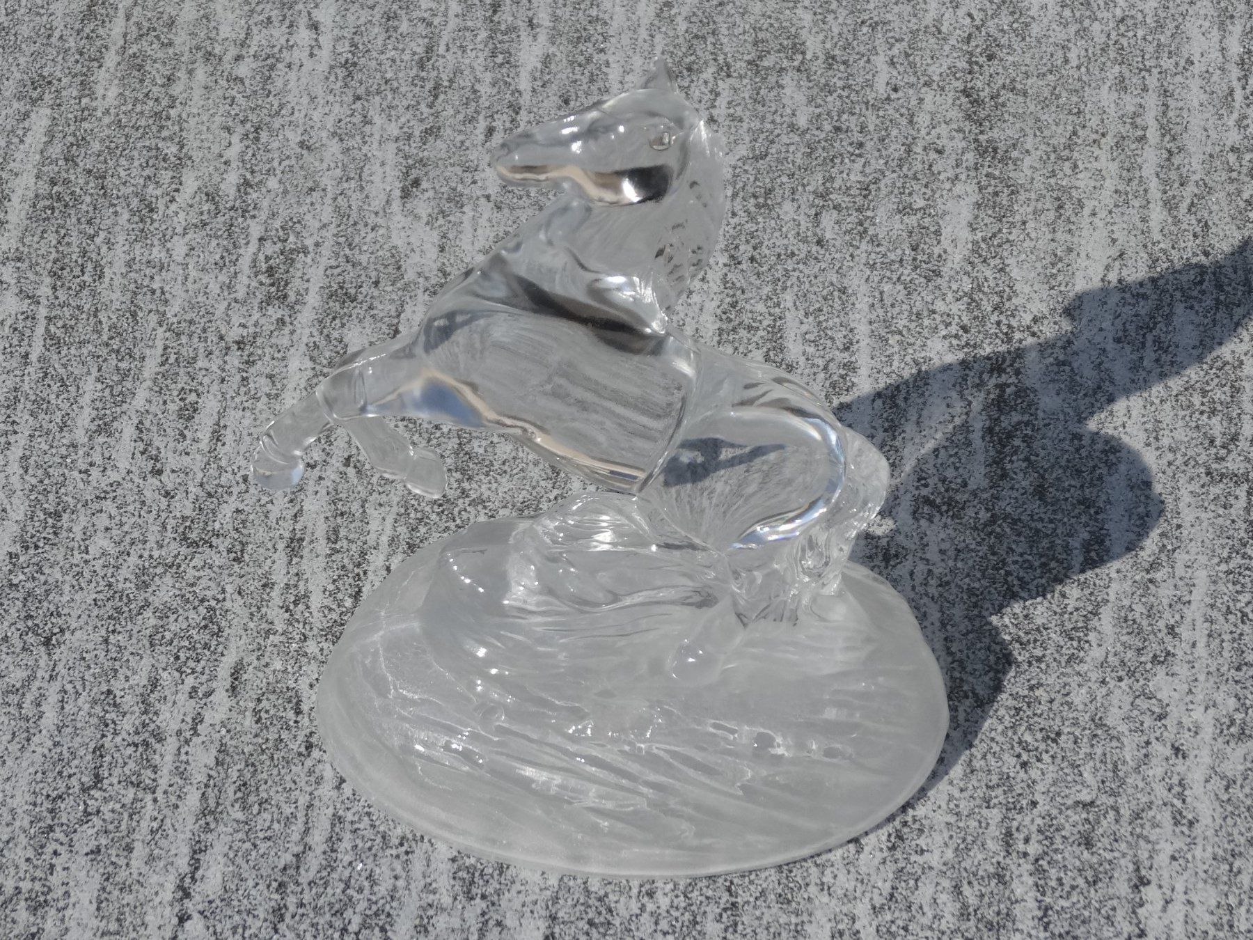 Statuette: Aus der Glasvitrine: Pferd aus Glas – Usato da Allschwil venduto da Boutique_16b 1