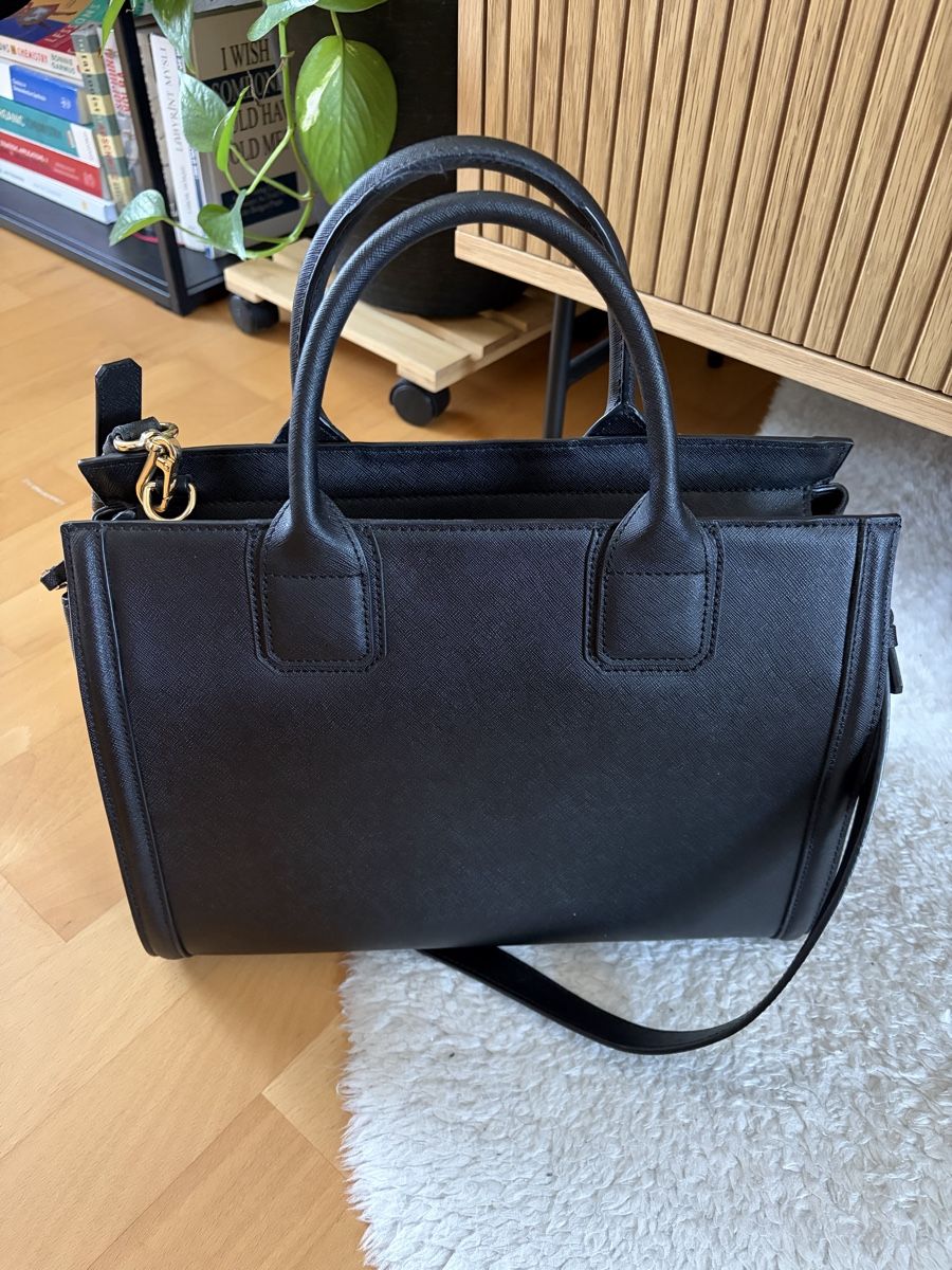 Karl Lagerfeld Borse da donna: Karl Lagerfeld Black Leather Tote Bag – Usato da Zürich venduto da Abu95 8