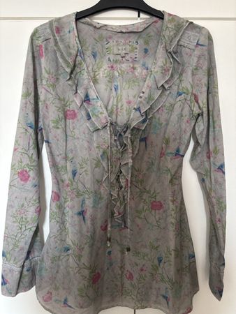 Nile Bluse, Gr. S, Grau