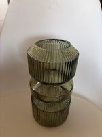 Vase Rauchglas für Deko neuwertig