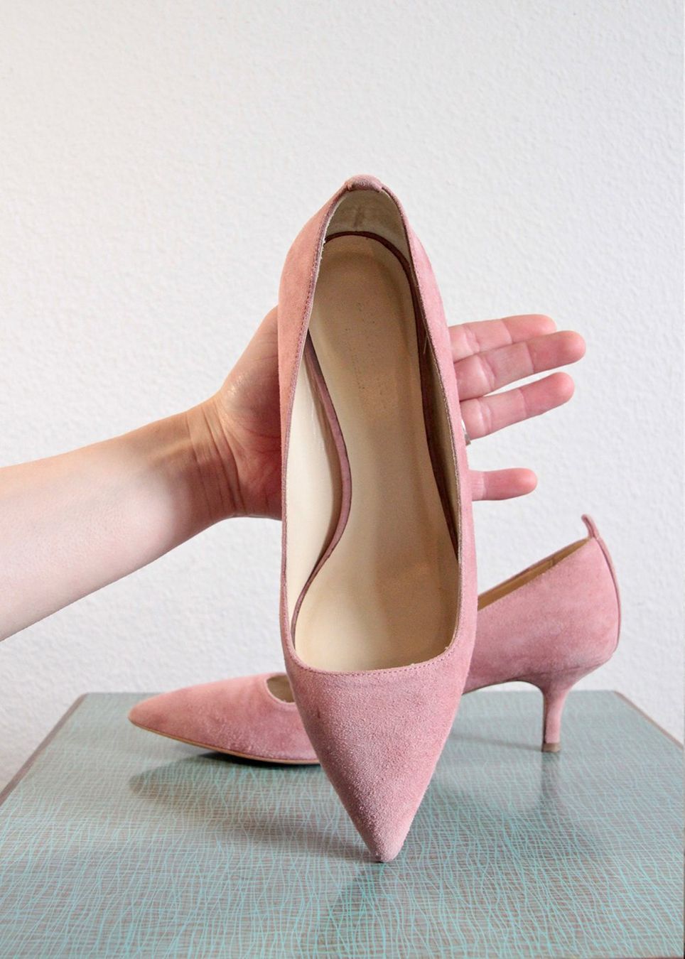 Everlane Scarpe da donna: Everlane Editor Heel Pink Suede – Usato da Buchs AG venduto da shoplio 5