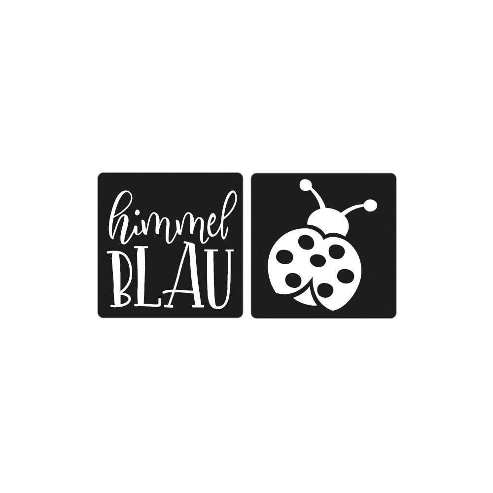 Sonstiges zum Basteln & Handarbeiten: Label: Marienkäfer,” himmelBLAU” – Neu und originalverpackt aus Winterthur von schnuggi88