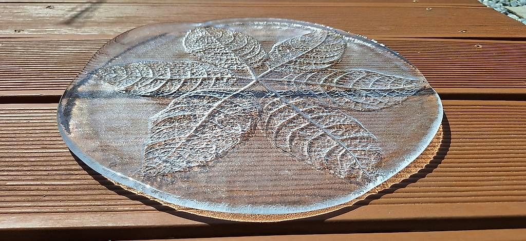 Kosta Boda Bicchieri: Kosta Boda Blatt Glas-Platte – Usato da Dietikon venduto da angelus90