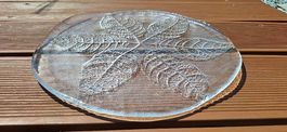 Kosta Boda Blatt Glas-Platte