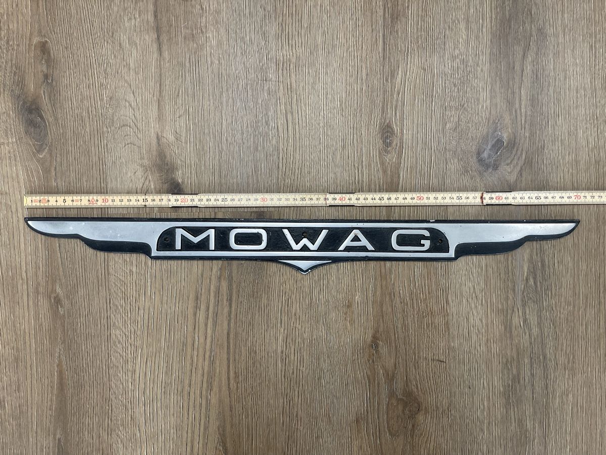 Mowag Tutti pezzi di ricambio auto: MOWAG Metal Emblem Schild – Usato da Buchberg venduto da jay13013 1