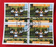 4 er Block Nr. J 357 mit Vollstempel Bern