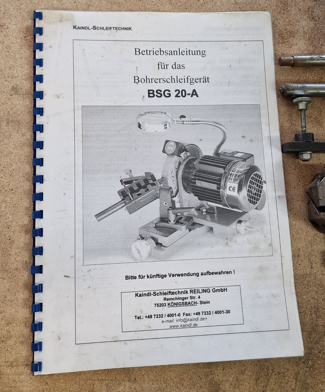 Smerigliatrici & Lucidatrici: Kaindl Bohrerschleifgerät BSG 20-A – Usato da Wetzikon ZH venduto da xellent79 5