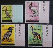 Burundi Kat. 278-281 ** 1966 Vögel