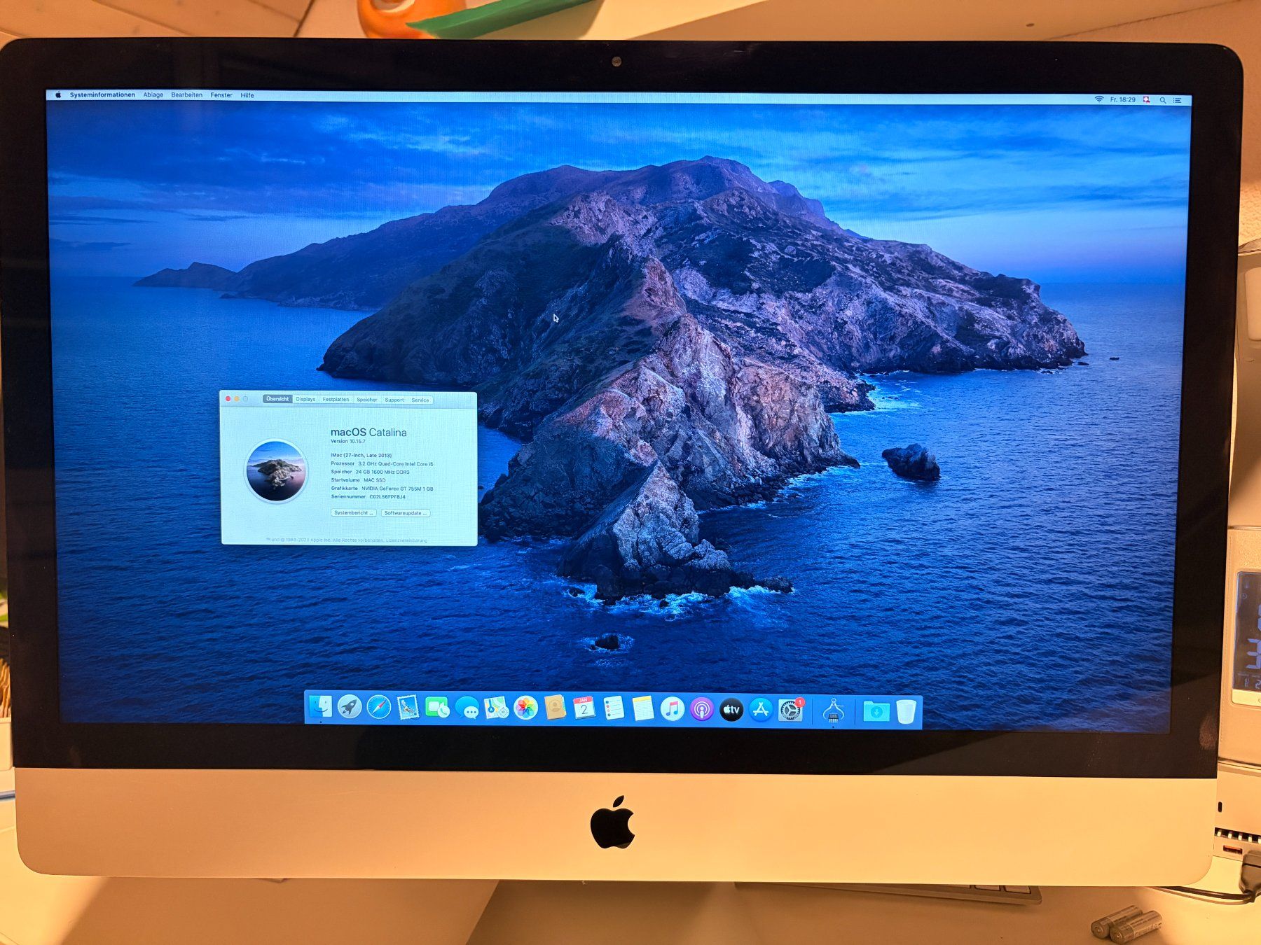 iMac 27-inch Late 2013, 24 GB RAM, 1TB SSD, Intel i5 (Gebraucht