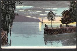 ,Coucher de soleil au Lac Léman