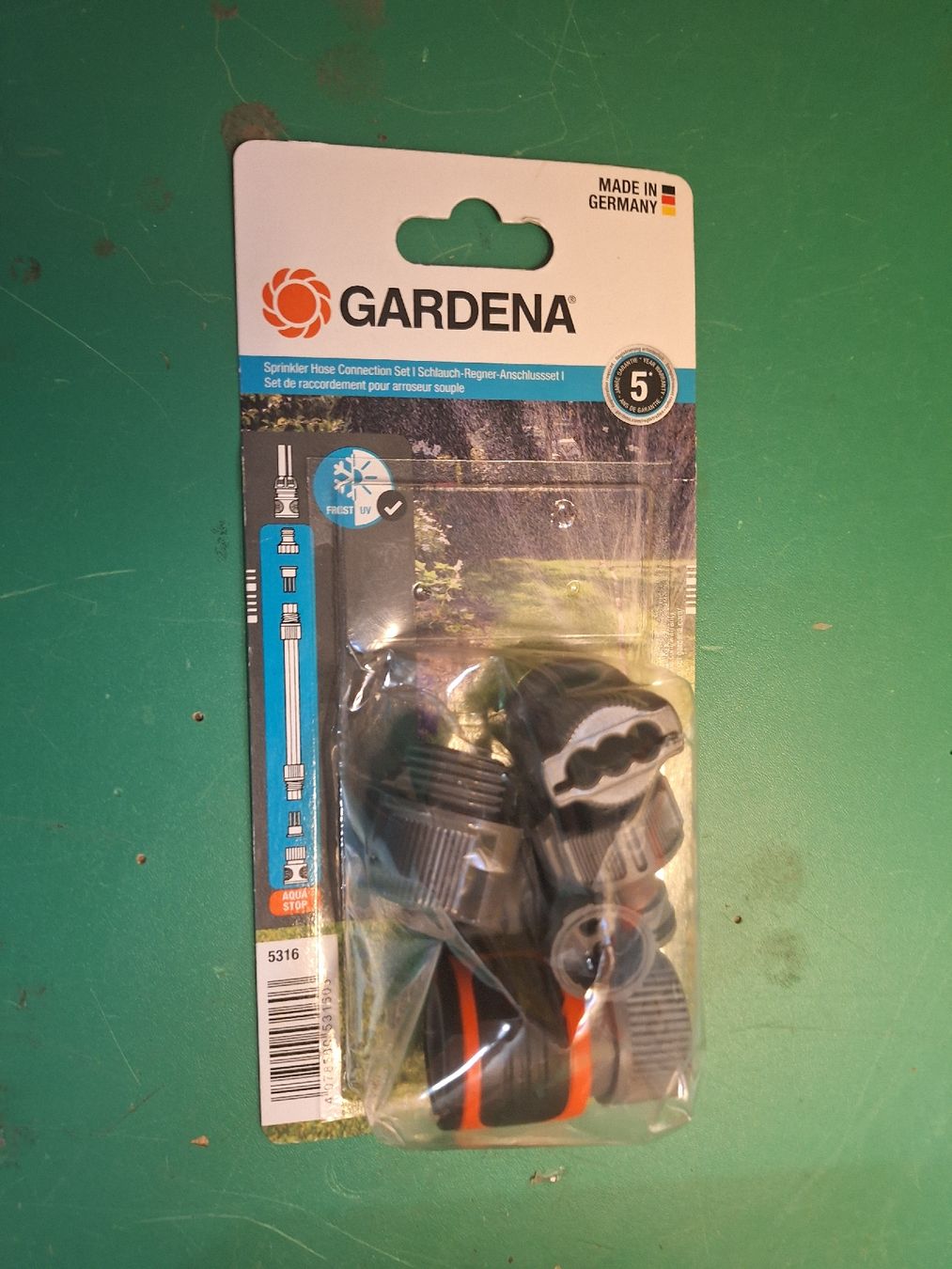Gardena Tuyaux & tubes: Gardena Schlauch-Regner Anschlusset Grau – Neuf avec emballage d'origine à Schalunen par Pierinoll 1