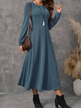Shein Maxikleid petrol blau Gr. M/38 neu