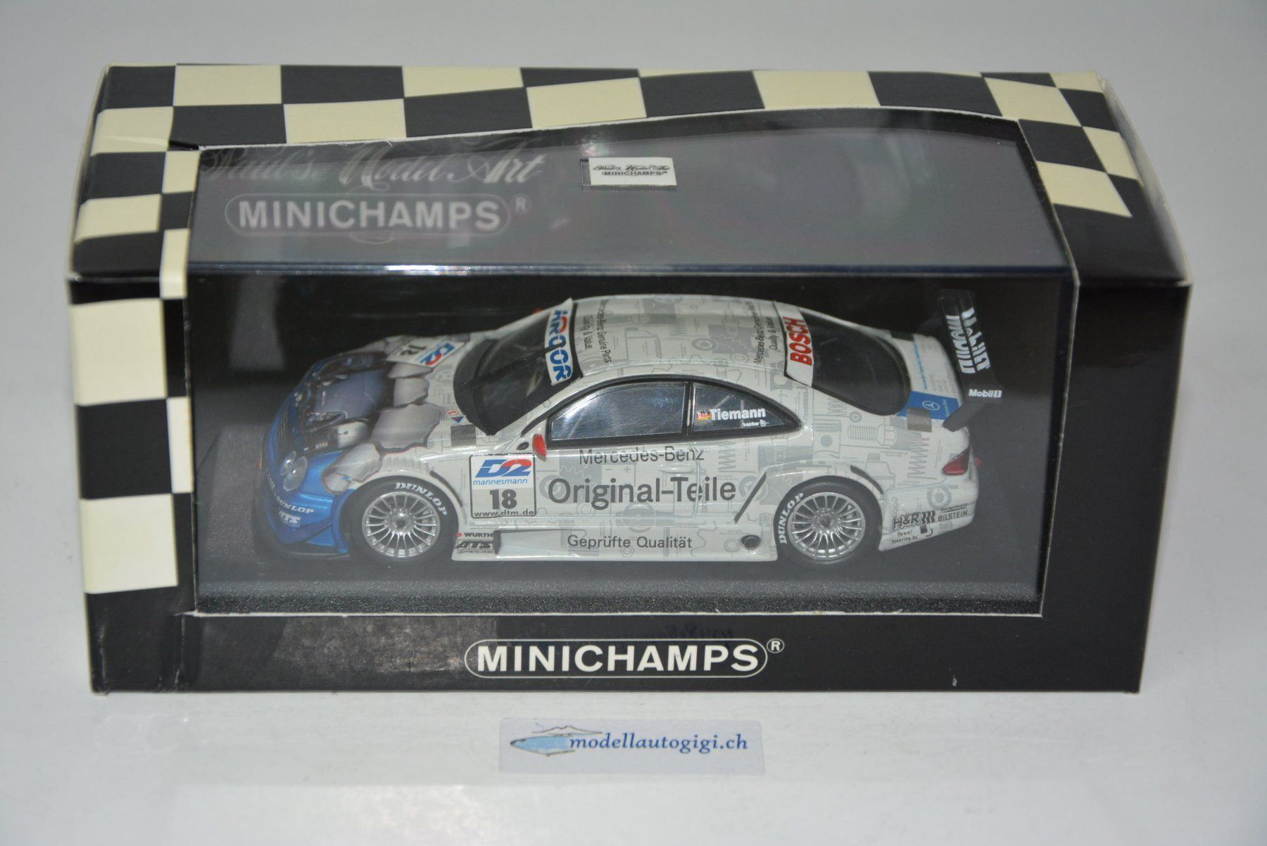 Mercedes-Benz Modellini d'auto: Mercedes CLK DTM 2000 Team Persson  1:43 – Nuovo e nell'imballaggio originale da Goldach venduto da Feivel9