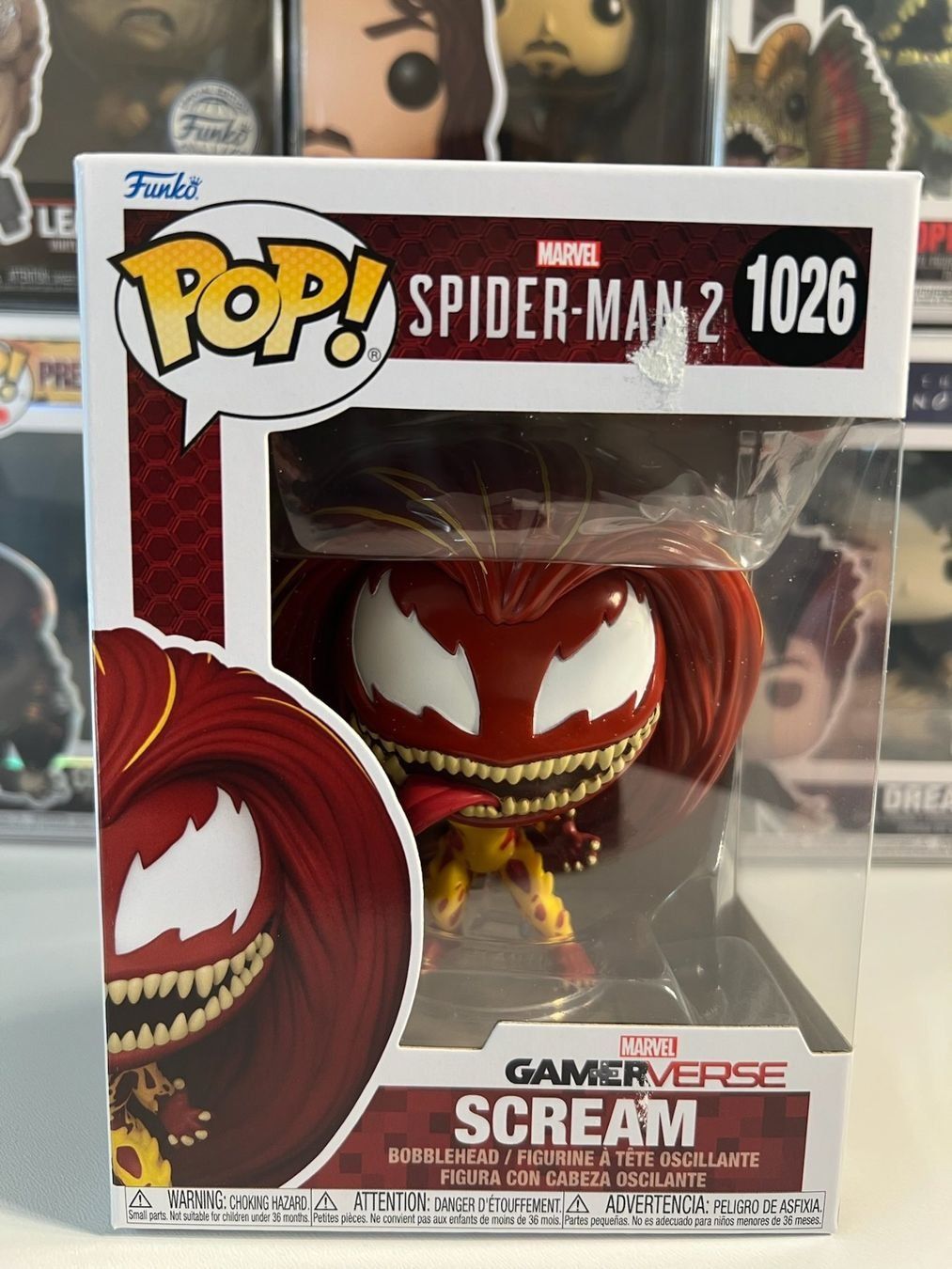 Funko Statuette: Funko POP! Marvel Gamerverse Spider-Man 2 Scream – Nuovo e nell'imballaggio originale da Le Mouret venduto da perfectbijou