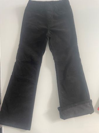 2er set Mdchen manchesterhose rosa+schwarz 122